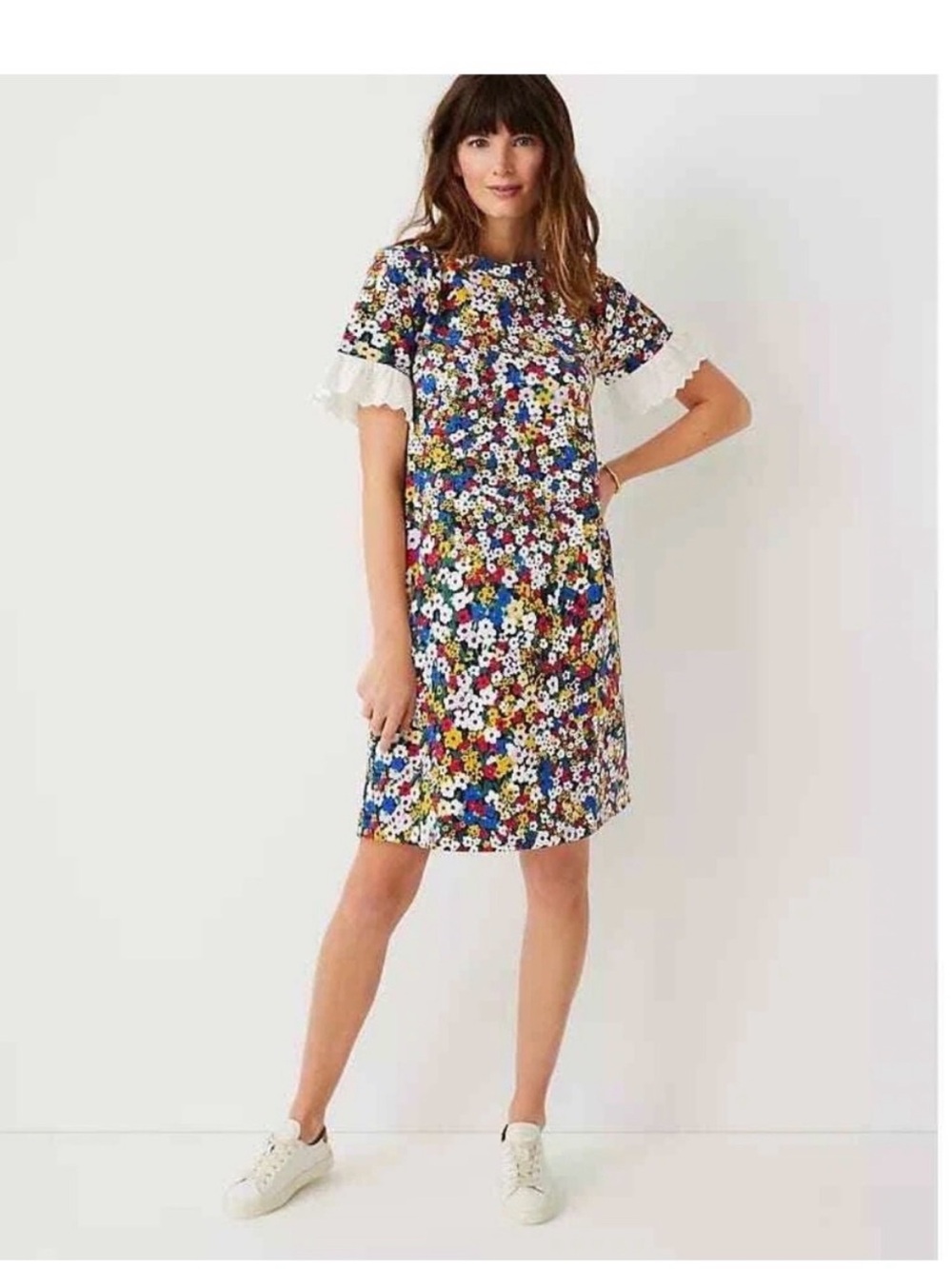 Ann Taylor Multicolor Floral Swim-Coverup or Beach Dress